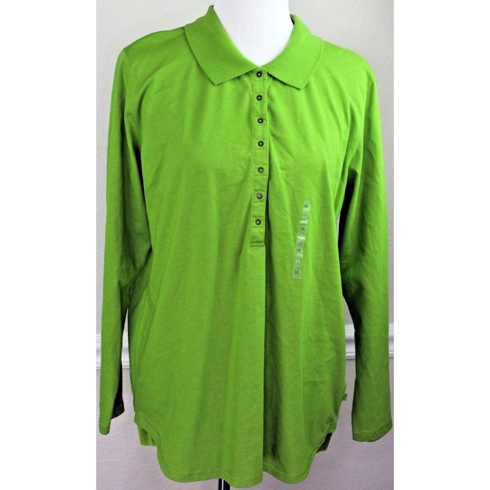Liz Claiborne Women's Green Shirt NWT Size 1X